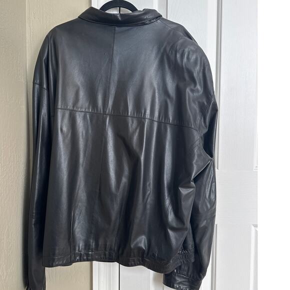 Remy Black Leather Jacket 50 Large Made in the‎ USA - Picture 8 of 12